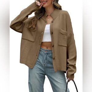 NWT Tan Knit Cardigan